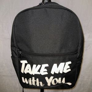 Women's Black "Take Me With You" Backpack